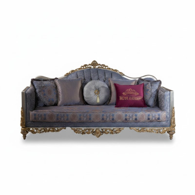 Canapé design 3 places Revêtement Luxe Classique Canapés en tissu Chesterfield