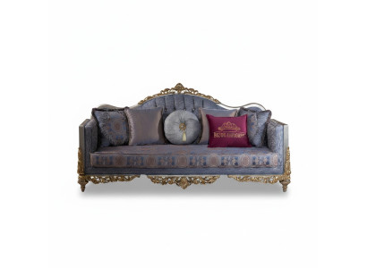 Canapé design 3 places Revêtement Luxe Classique Canapés en tissu Chesterfield
