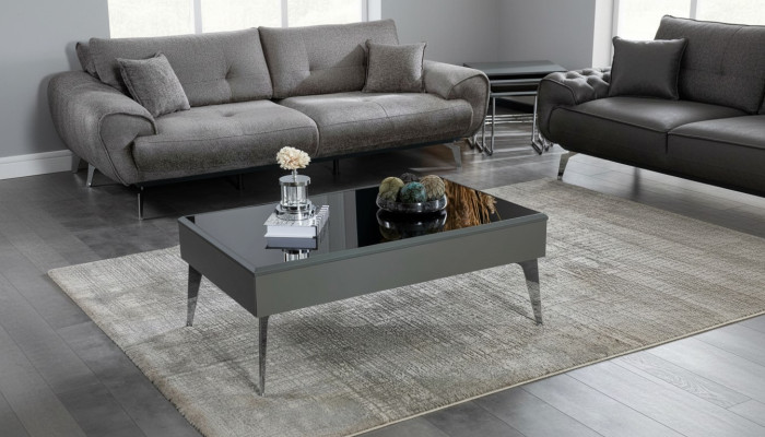 Table basse Salon Bois Meubles de luxe Modernes Couleur Grise Nouvelle