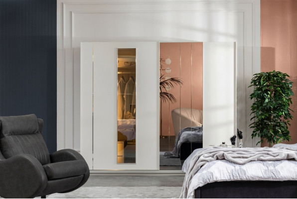 Armoire Armoires de luxe Armoire Mobilier en bois Chambre 250cm