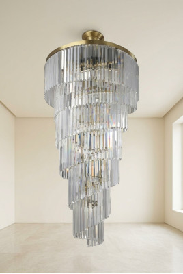 Lustre de luxe Plafonnier Luminaire Salon Blanc Moderne Lampes