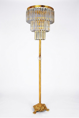 Lampe de sol en or Lampes Meubles Luminaire Debout Salon neuf Moderne