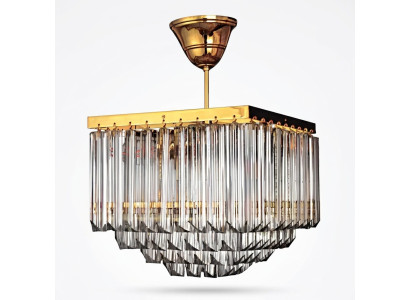 Salon Lustre Cristal de luxe Plafond moderne Nouveau style Or