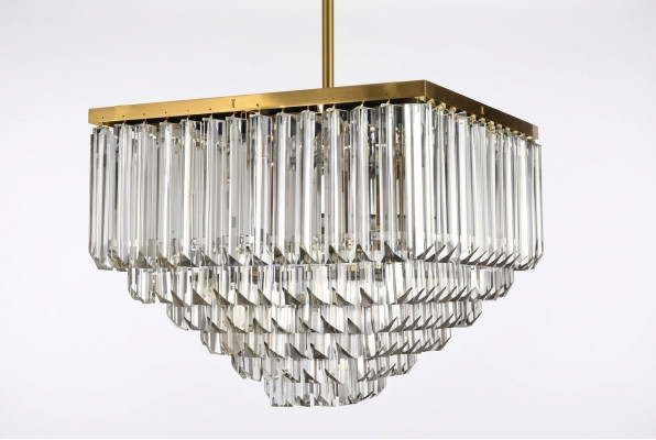 Lustre plafonnier suspension lampe neuve Salon doré Moderne