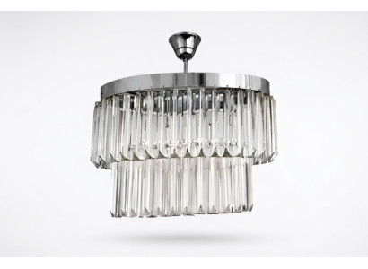 Salon Lustre Cristal Plafonnier neuf gris Moderne
