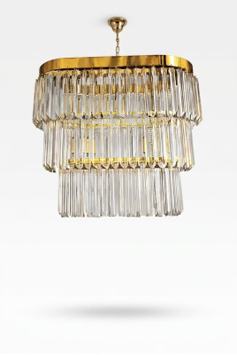 Lustre Laiton Luminaires Plafond Salon Design Luxe Moderne