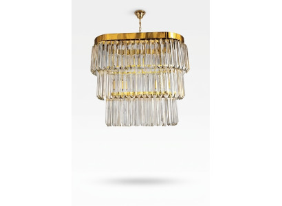 Lustre Laiton Luminaires Plafond Salon Design Luxe Moderne