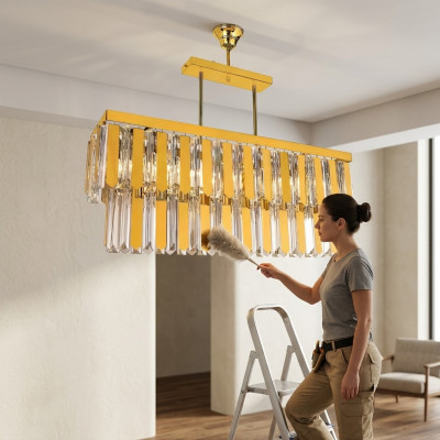 Lustre Plafonnier Luminaire Designer Lampe Luminaires Salon Or