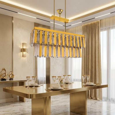 Lustre Plafonnier Luminaire Designer Lampe Luminaires Salon Or