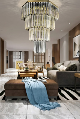 Lustres de style moderne, design de plafonnier de luxe, nouveau or