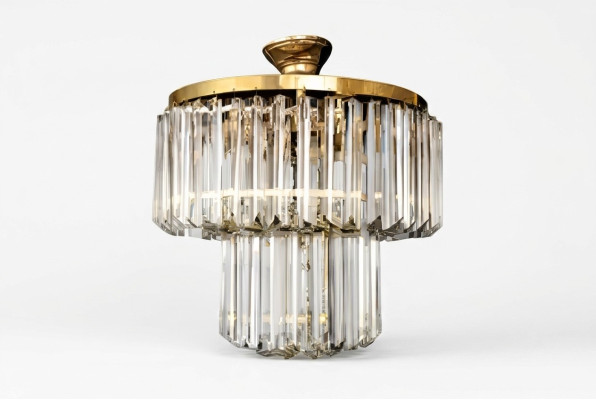 Lustre suspendu Chandelier Lustre neuf Salon Cristal