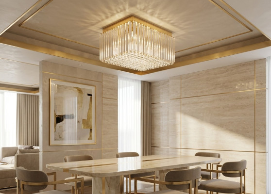 Lustre lampe Salon Lumières Cristal Plafond Lumières Luxueuses