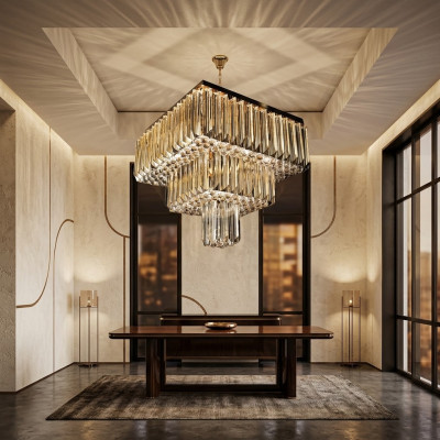 Lustre Moderne Luminaire de plafond Designer nouveau Or Luxe Salon