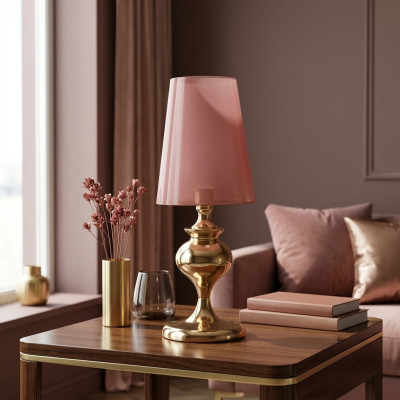 Lampes de table de design de luxe moderne Luminaire sur pied rouge Salon