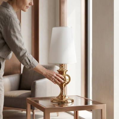 Lampe de table Blanche Table de chevet nouveau style Bureau moderne Salon