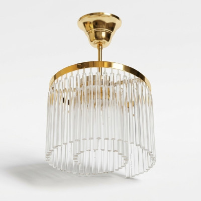 Lustre Salon Plafonnier Lampe Lustre doré nouveau