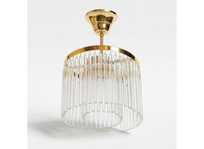 Lustre Salon Plafonnier Lampe Lustre doré nouveau