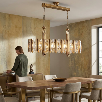 Lustre Moderne Plafonniers Salon Cristal Chambre