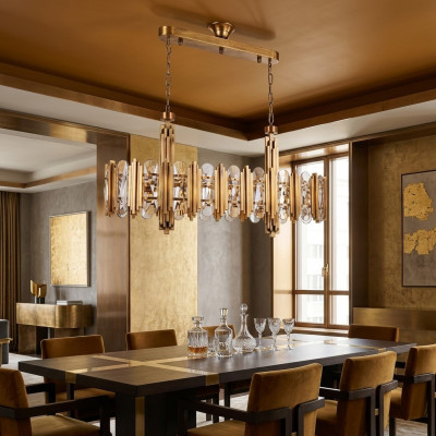 Lustre Moderne Plafonniers Salon Cristal Chambre
