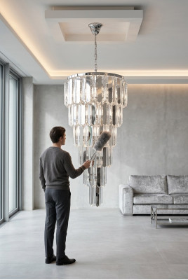 Lustre lustre plafonnier lampe suspendue en cristal lustre.