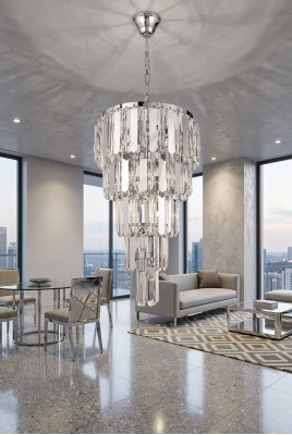Lustre lustre plafonnier lampe suspendue en cristal lustre.