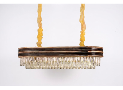 Lustre Lustre en cristal Plafonnier Lampe suspendue en or
