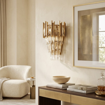 Salon Lustre Plafonnier Luminaire suspendu or Chambre