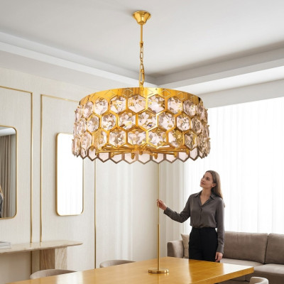 Lustre Lampe de plafond Lampe en cristal Lustre Salon Lustre