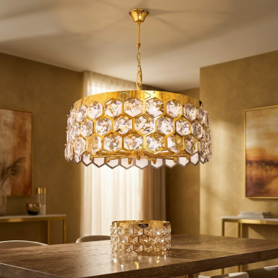 Lustre Lampe de plafond Lampe en cristal Lustre Salon Lustre