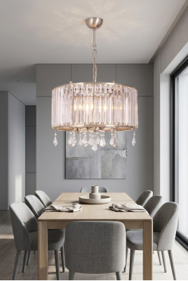 Lustre moderne en cristal de cristal lustre design nouvelle salle de séjour