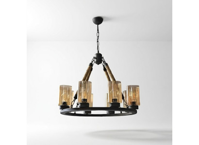 Lustre moderne Lampe suspendue plafonnier Nouveau Luminaire Noir