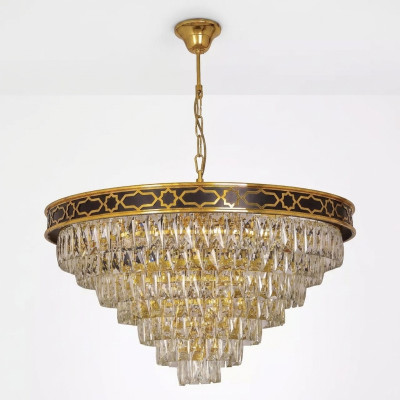 Plafonnier Lustre Rond Luminaire Lampe Or Plafonnier Lampes