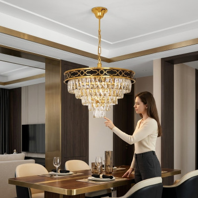 Lustre Salon Plafonnier Suspension Lampe en Cristal Lampe nouvelle