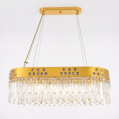 Chandelier ancien en cristal de collection Lustre nouveau de luxe en or
