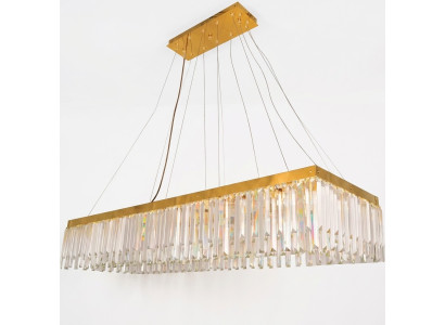 Lustre Lustre de luxe Lampe d'éclairage Cristal Lampe de plafond Or