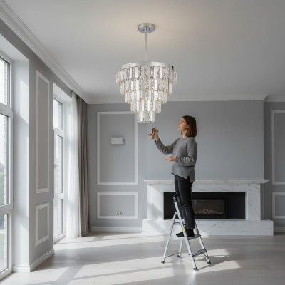 Lustre Luminaire Plafonnier Salon Lampe de plafond Lumière Luxe