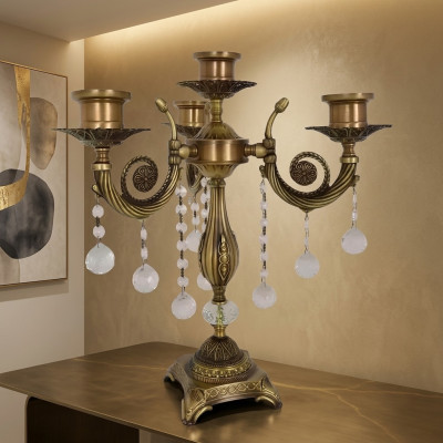 Lampe de table Table de chevet Lampe de luxe Luminaire Lampes de table en forme de bougeoir