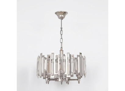 Lampe ronde Luminaire Plafonnier Argent Éclairage Lampe 50x65cm