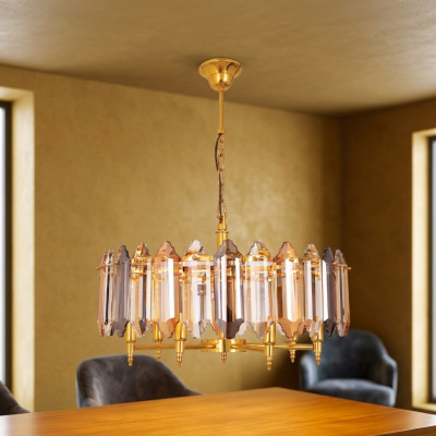 Lustre or Plafonnier doré Lampe Lampe Luminaire Lampe suspendue dorée 60x75cm
