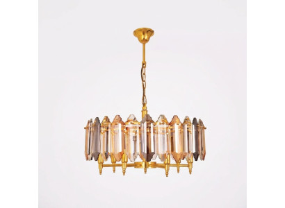 Lustre or Plafonnier doré Lampe Lampe Luminaire Lampe suspendue dorée 60x75cm