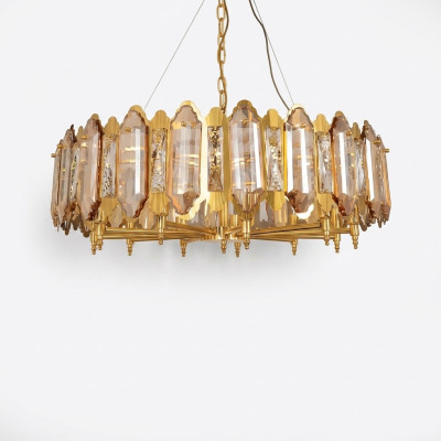 Lustre Cristal Salon Éclairage Plafond Lumière Moderne Nouveau
