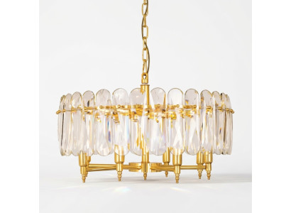 Lustre nouvelle suspension lumineuse luminaire séjour doré moderne