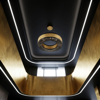 Lustre de plafond en cristal Éclairage de salon Lustre Lampe Luminaire Luxe