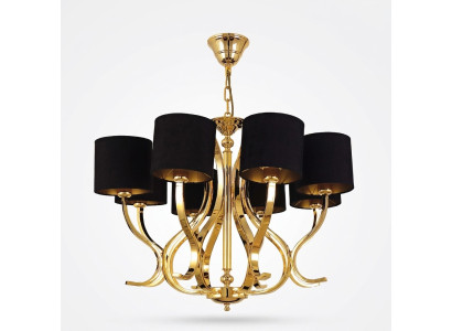 Lampe de plafond Salon Plafonnier Luminaire avec abat-jour noirs Lampe