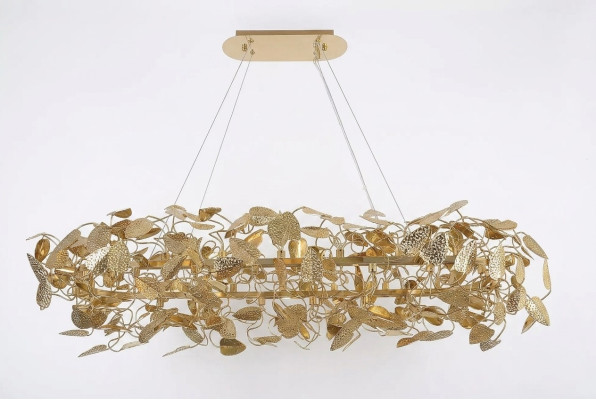 Lampe de plafond en or Lampe suspendue de salon Lampe de plafond Matériau en bronze