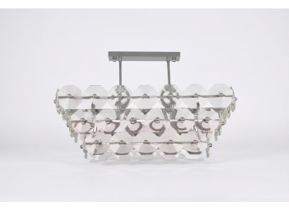 Chandelier Plafonnier Lampe Éclairage Salon Argent Lampes
