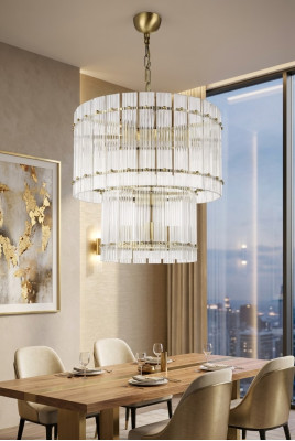 Lustre Luminaire plafonnier Lampe de plafond Salon Éclairage en verre nouveau