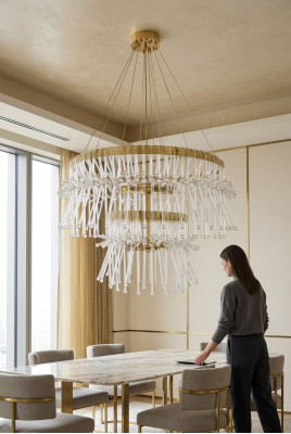 Conception ronde Lustre Plafonnier Lampe Plafonnier Lustre Luminaire
