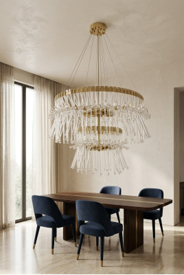 Conception ronde Lustre Plafonnier Lampe Plafonnier Lustre Luminaire