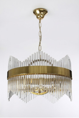 Lampe de plafond Style Moderne Salon Plafonnier Verre neuf doré